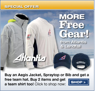 Special Offer: More Free Gear from Atlantis and Landfall! Buy an Aegis Jacket, Spraytop or Bib and get a free team hat. Buy 2 items and get a team shirt too! Display images for more info!