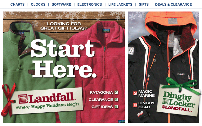 Looking for great gift ideas? Start Here for gifts from Patagonia, deals in our Clearance Section and a full selection of dinghy gear @ Dinghy Locker. Display images for more info.