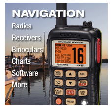 Gadgets galore! Radios, Receivers, Binoculars, Charts, Software and more! Display images for more info.