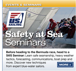 US Sailing Safety at Sea Seminars. Before heading to Bermuda, head to a S@S seminar! Display images for more info.
