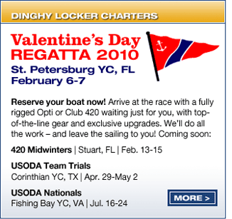 Reserve your boat for the upcoming regattas Dinghy Locker is attending. Display images for more info.