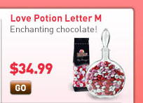 Love Potion Letter M Enchanting chocolate! Starting at $34.99