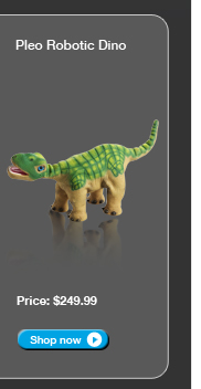 Pleo Robotic Dino - $249.99